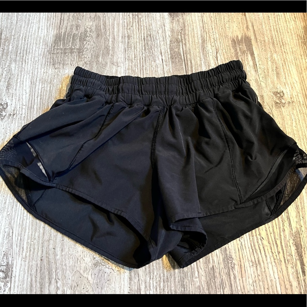 Lululemon Size 4 Black Running Shorts